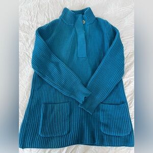 Soft surroundings turquoise sweater
